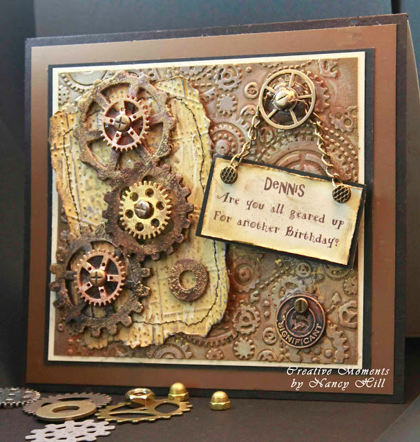 klinke Defekt licens Tim Holtz Mechanical Male Birthday Card - The Rubber Buggy